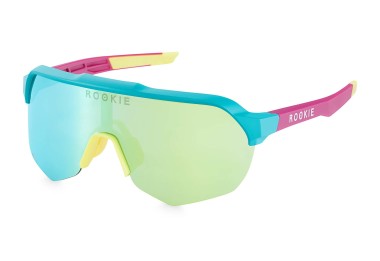 Okulary Przeciwsłoneczne Sportowe RACER Zielony/Żółty/Purpurowy